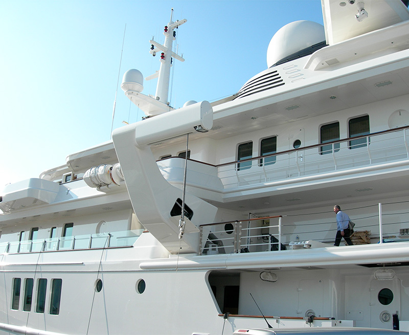 Redesign-and-replace-complete-hydro-electric-control-system-for--4-x-davits-93M-Yacht